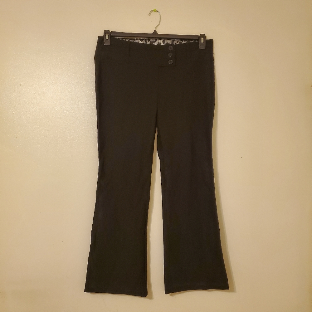Black Belted Dress/Casual Pant